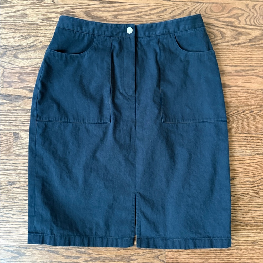 Nordstrom Studio 121 Dark Blue Pencil Skirt With Pockets Size 10